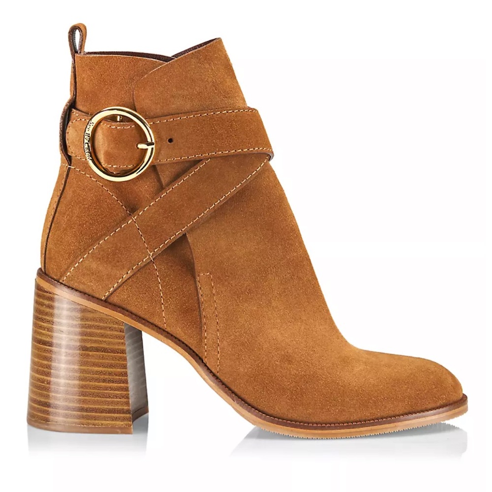 NWOB See by chloe Lyna suede Boots
